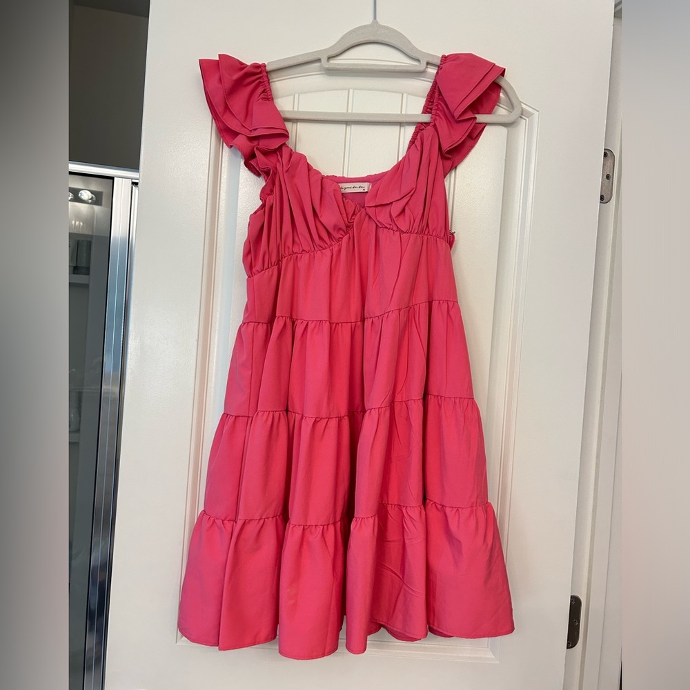 Pink Ruffled Dress